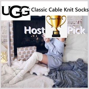 UGG Cable Knit Over Knee Socks Thigh High Boot OTK